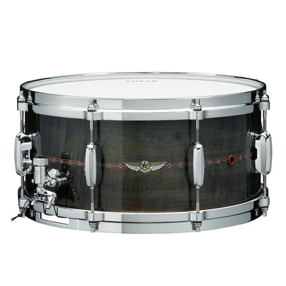 TAMA STAR Bubinga Snaredrum 14" x 5,5" - Pewter Blue Australian Acacia/Chrom HW - Outside Inlay