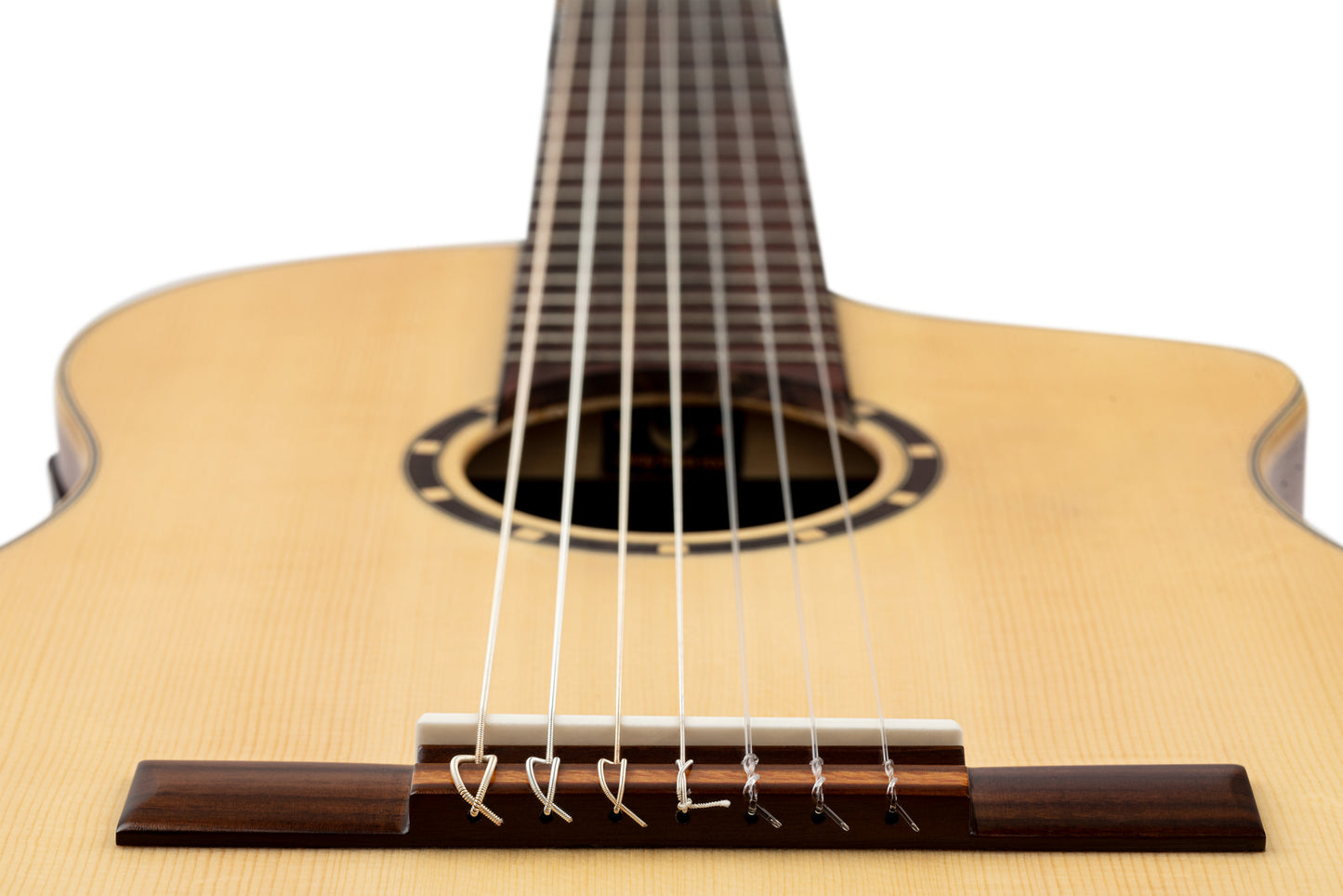ORTEGA Family Series Pro Classical Guitar 7 String - Solid Spruce / Sapele Natural + Gig Bag