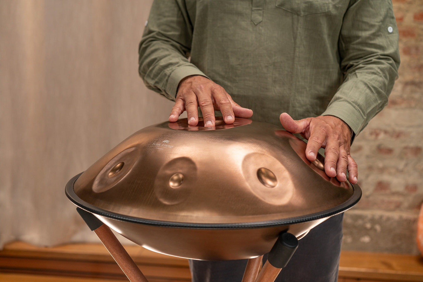 MEINL Sonic Energy Sensory Handpan, Stainless Steel, F Pygmy, 11 Notes, 440 Hz, Vintage copper