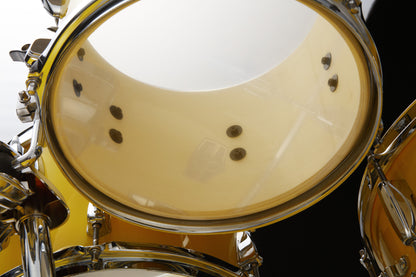 TAMA Imperialstar Drum Set 5 pcs - Electric Yellow/Chrome HW + MEINL Cymbals HCS Cymbal Kit/Stage Master Double-Braced Hardware Kit