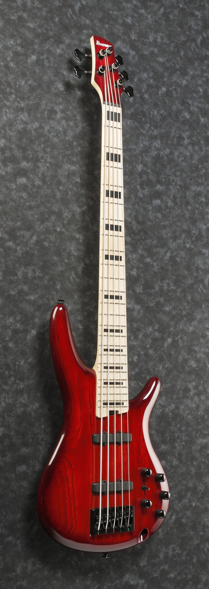 IBANEZ Adam Nitti Signature Electric Bass 5-String - Transparent Wine Red Burst + Premium Softcase