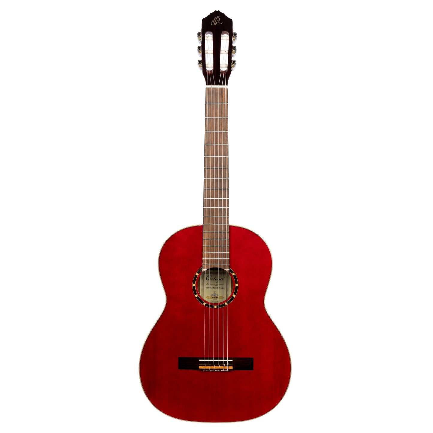 ORTEGA Family Series 4/4 Classical Guitar 6 String Lefty - Wine Red + Gigbag