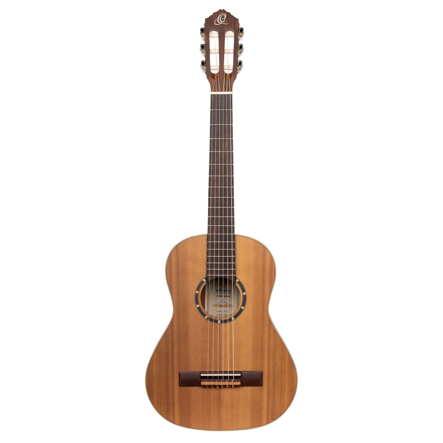 ORTEGA Family Series 1/2 Konzertgitarre 6 String Lefty - Zeder / Mahagoni Natur + Bag