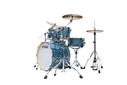 TAMA Starclassic Walnut/Birch Duracover Wrap Shell Kit 4 teilig - Turquoise Pearl/Chrom HW