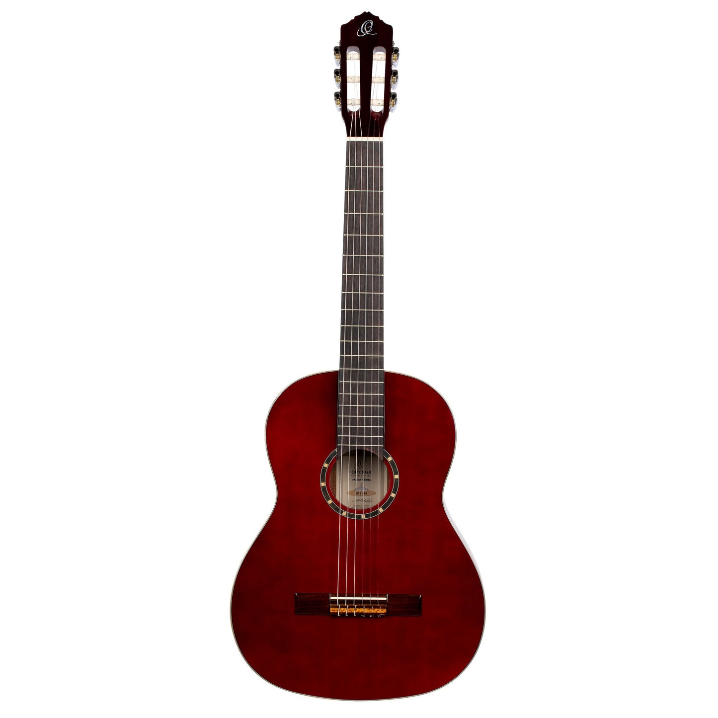 ORTEGA Family Series 4/4 Konzertgitarre 6 String - Weinrot + Bag