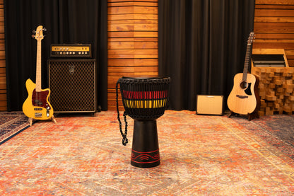 MEINL Percussion Original African Style Rope Tuned Wood Djembe - 13"