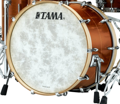 TAMA STAR Maple Bass Drum 22" x 14" - Satin Antique Brown/Chrom HW/Natural Drum Hoop mit Inlay (outside)