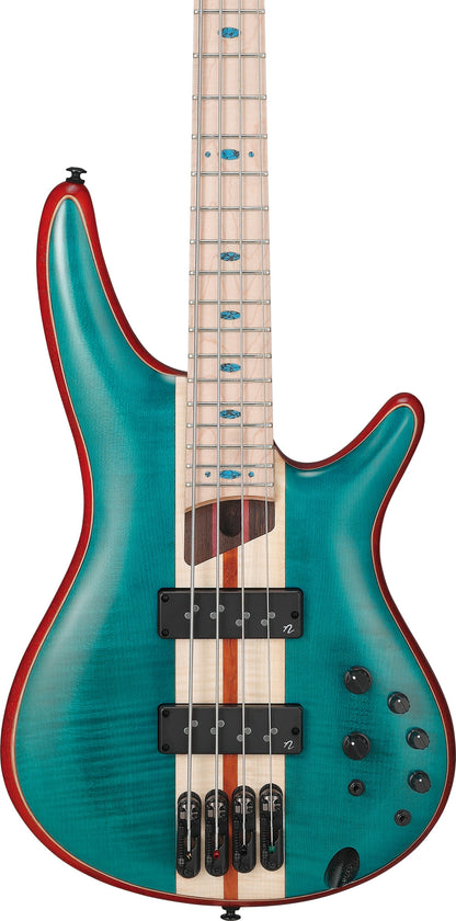 IBANEZ Premium SR E-Bass 4-String - Caribbean Green Low Gloss + Gigbag