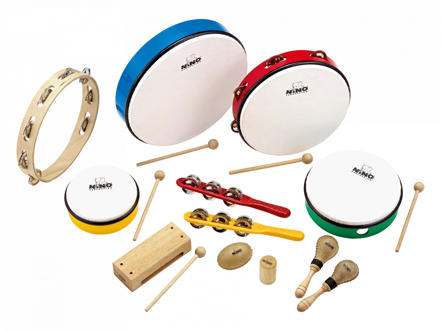 NINO Percussion Rhythmussortiment - 12 teilig