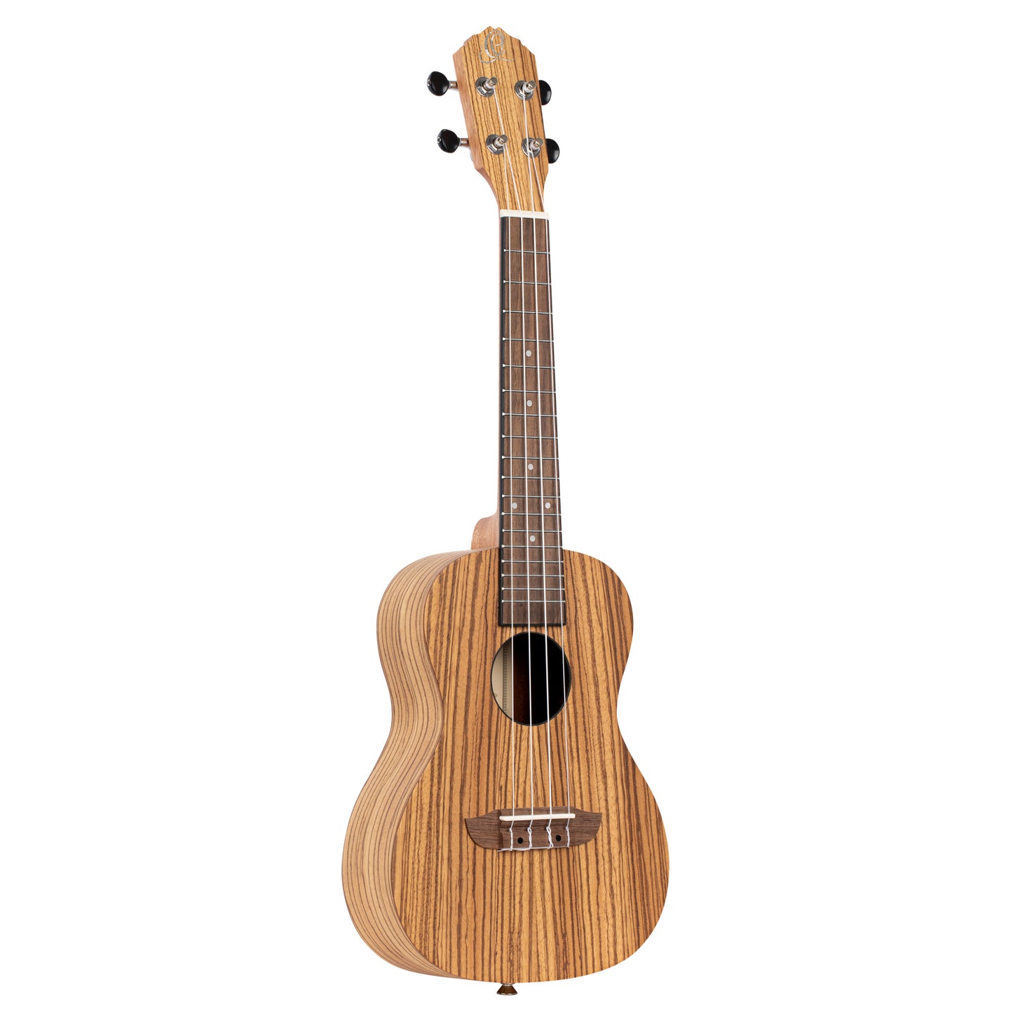 ORTEGA Timber Series Concert Ukulele 4 String Lefty - Zebrawood Natural + Bag