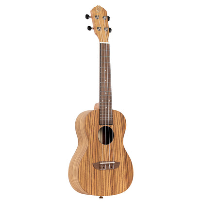 ORTEGA Timber Series Concert Ukulele 4 String Lefty - Zebrawood Natural + Bag