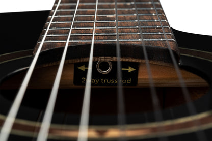 ORTEGA Performer Series 4/4 Classical Guitar 6-String - Black + Gig Bag