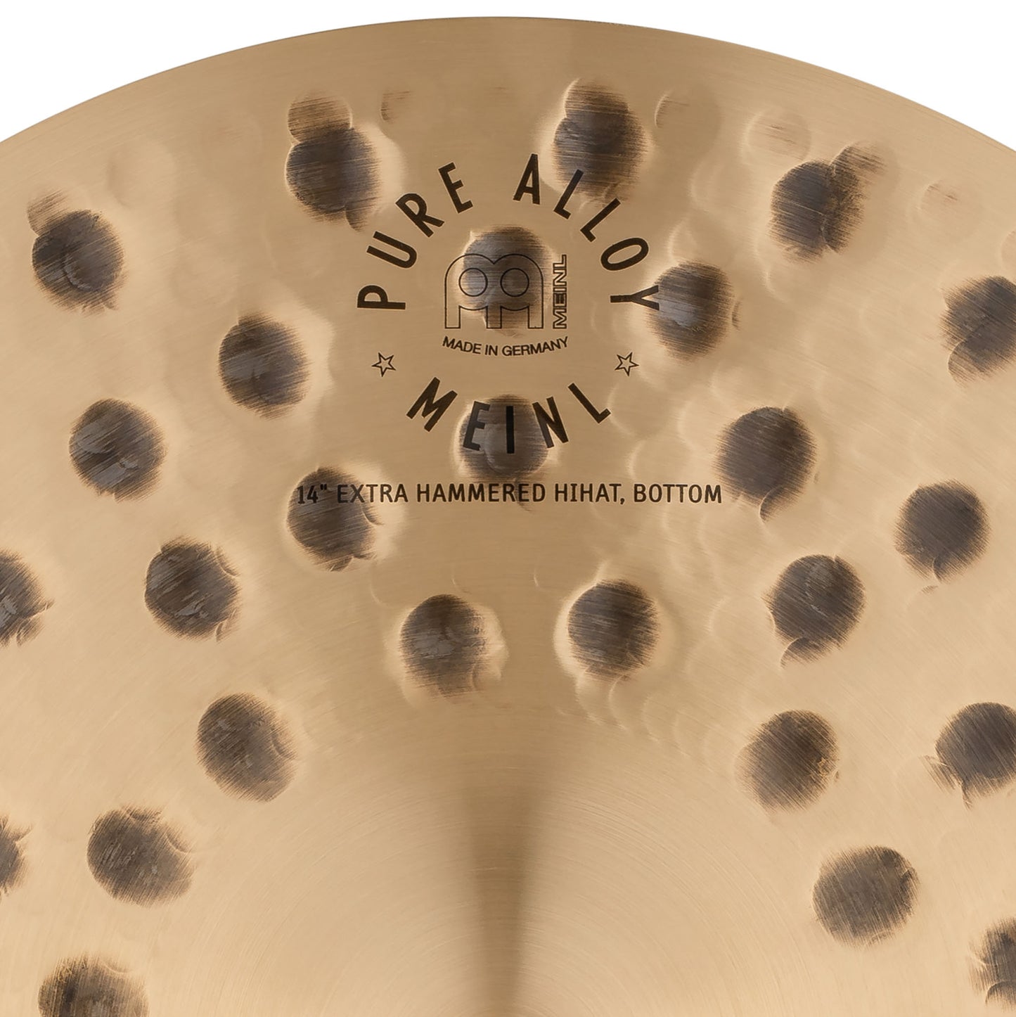 MEINL Cymbals Pure Alloy Extra Hammered Hihat - 14"