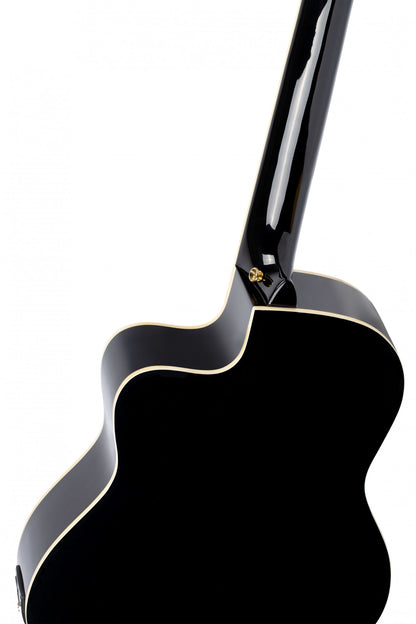 ORTEGA Family Series Pro 4/4 Konzertgitarre 6 String - Massive Fichte / Mahagoni Black + Bag