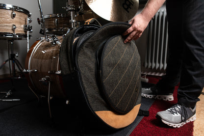 MEINL Cymbals Classic Woven Cymbal Bag - 22” Mocha Tweed