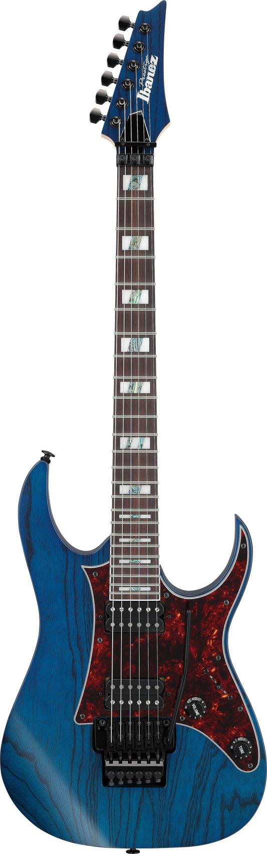 IBANEZ Prestige RG Electric Guitar 6-String - Transparent Deep Blue Flat + Case