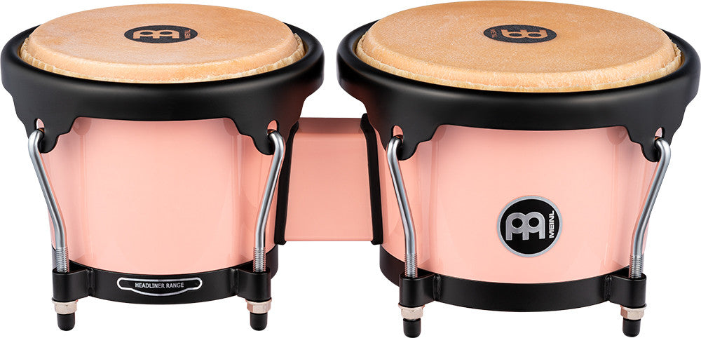 MEINL Percussion Journey Series Bongo 6 1/2" Macho & 7 1/2" Hembra - Flamingo Pink