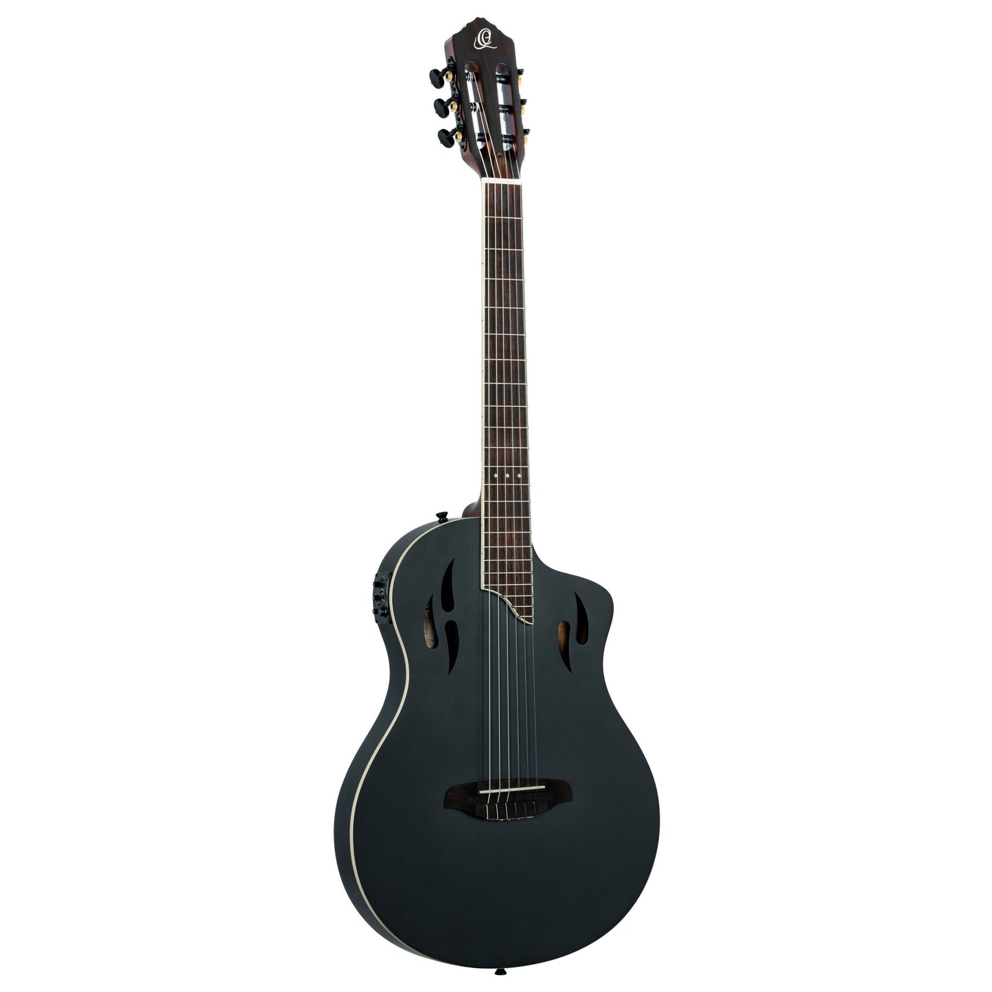 ORTEGA TourPlayer DeLuxe Nylon String Guitar 6-String - Spruce Black + Gig Bag