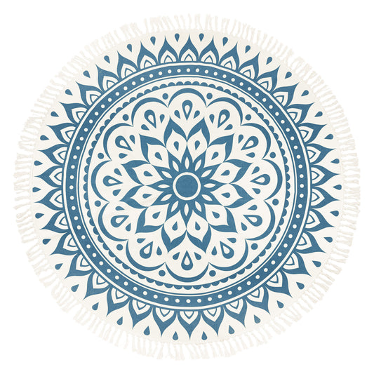 Meinl Sonic Energy Meditation Rug - Navy Blue / Floral Design