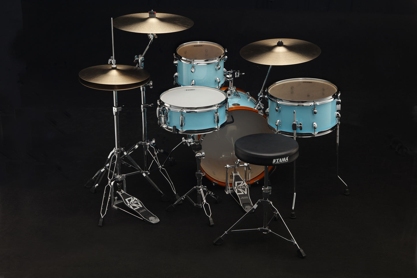 TAMA Club-Jam Shell Kit 4 teilig - Aqua Blue/Chrom HW