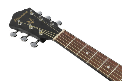 IBANEZ Jampack Akustikgitarren-Set 6-String - Weathered Black Open Pore + Gigbag, Gurt, Stimmgerät & Plektren