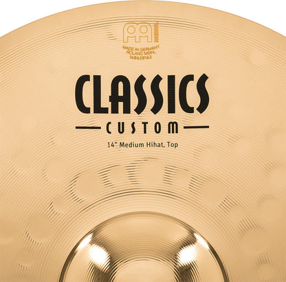 MEINL Cymbals Classics Custom Brilliant Medium HiHat - 14"