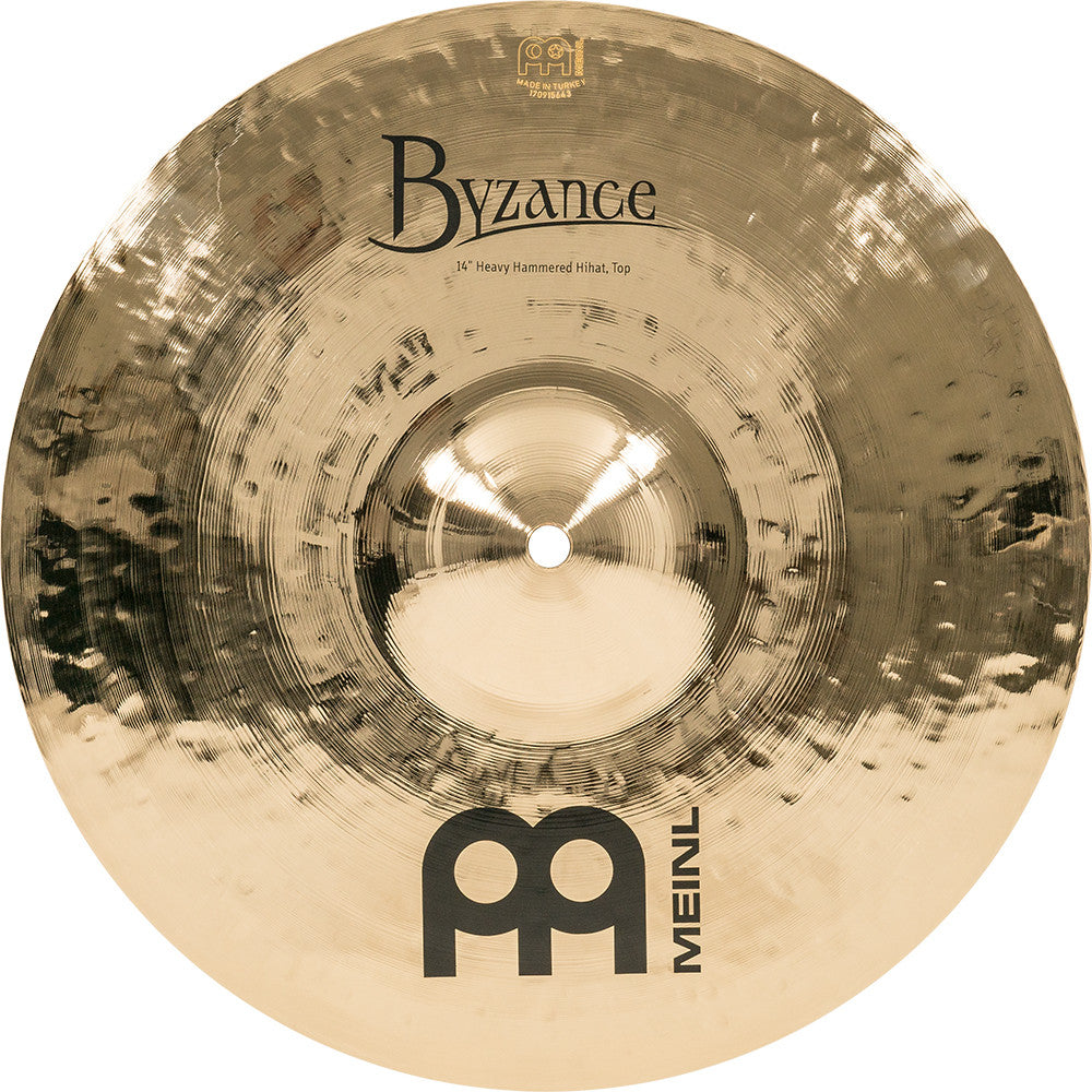 MEINL Cymbals Byzance Brilliant Heavy Hammered Hihat - 14"