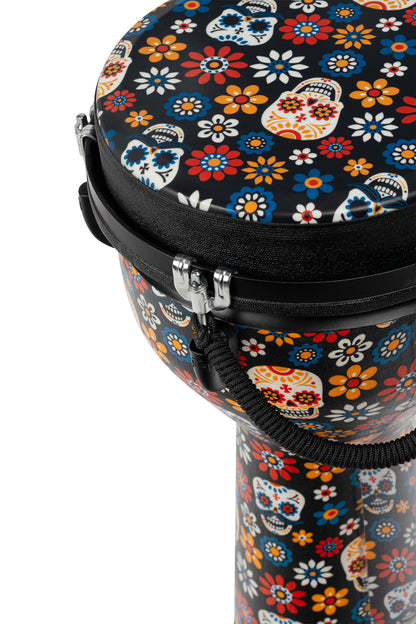MEINL Percussion Jumbo Djembe Synthetic Head 10" - Day Of The Dead