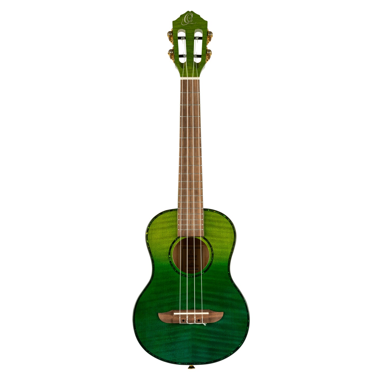ORTEGA Prism Serie Tenor Ukulele 4 String - Flamed Maple Ivy Fade + Bag