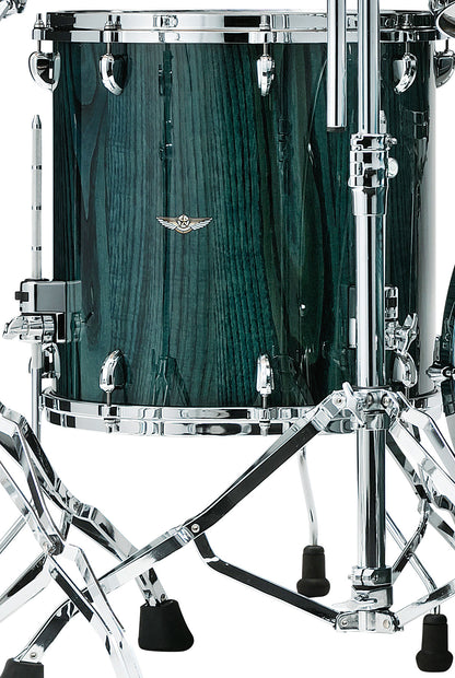 TAMA STAR Walnut Floor Tom 14" x 14" - Light Indigo Japanese Chestnut/Chrom HW