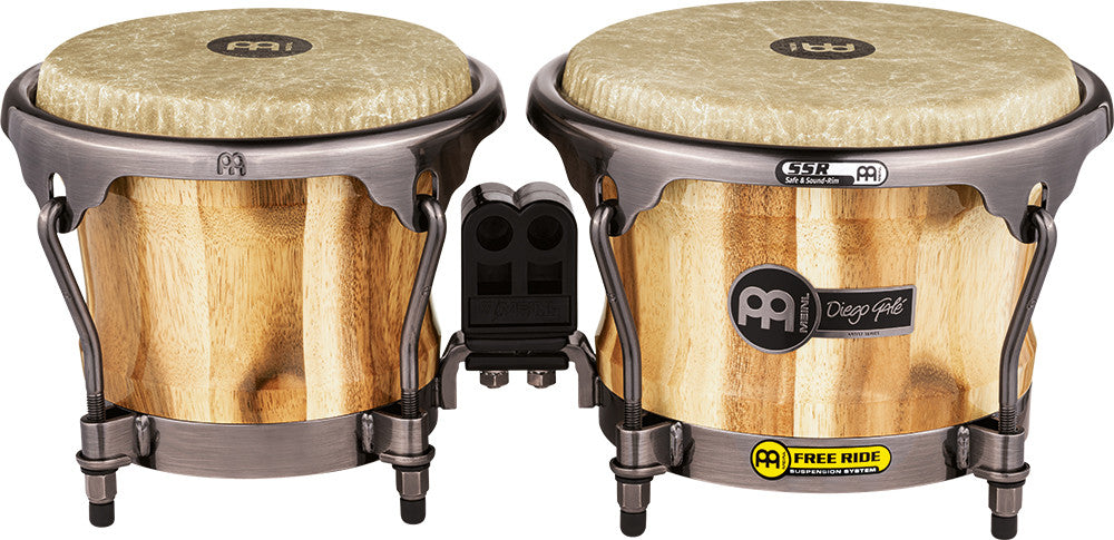 MEINL Percussion Artist Series Bongo Diego Galé, REMO® Fiberskyn® Heads - 7" & 8 1/2" Natural