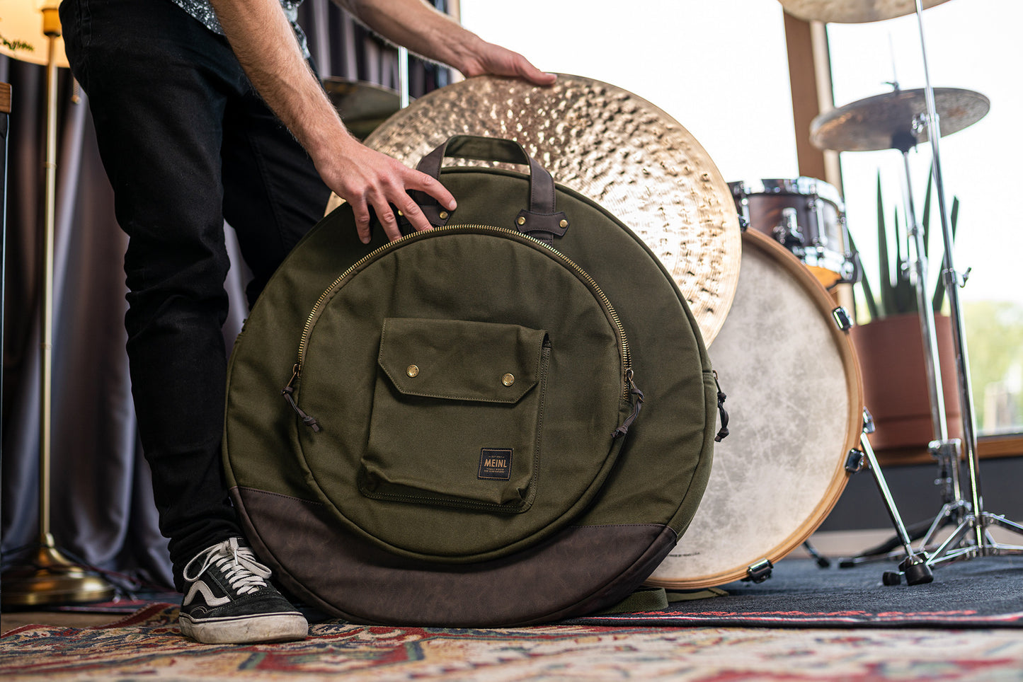 MEINL Cymbals Canvas Collection Cymbal Bag 22" - Forest Green