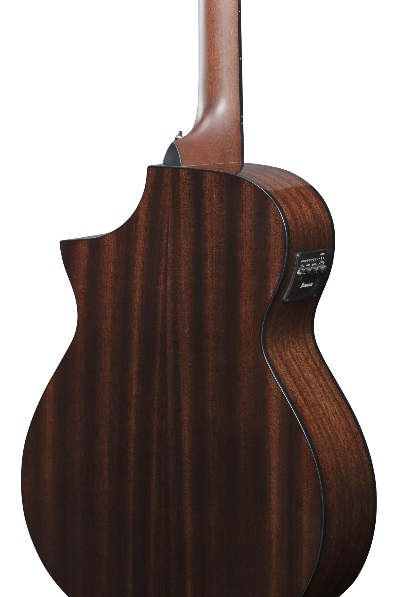 IBANEZ AEWC Acoustic Guitar 6-String - Transparent Black Sunburst Top & Natural High Gloss Back & Side