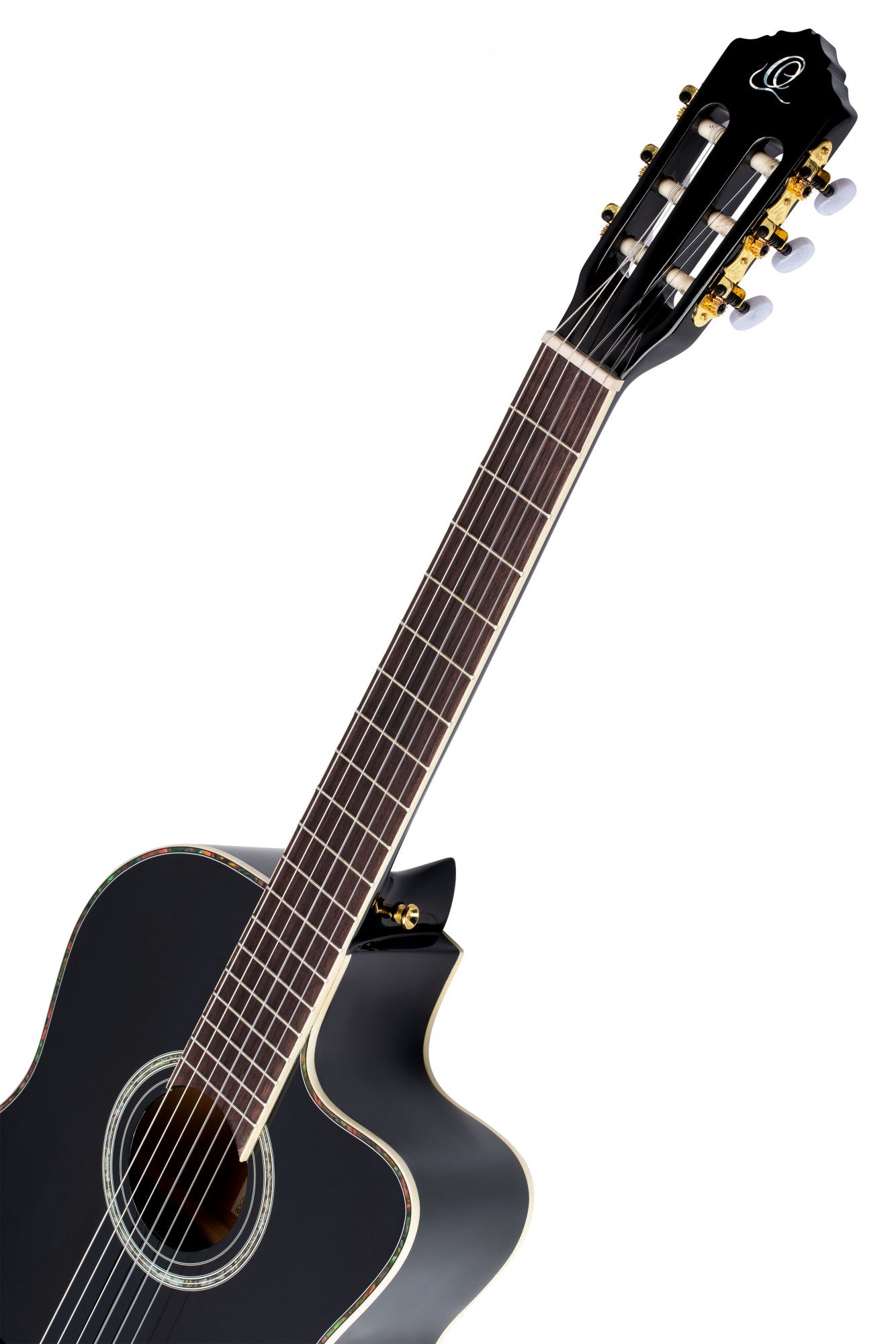 ORTEGA Family Series Pro 4/4 Classical Guitar 6 String - Solid Spruce / Mahogany Black + Gig Bag