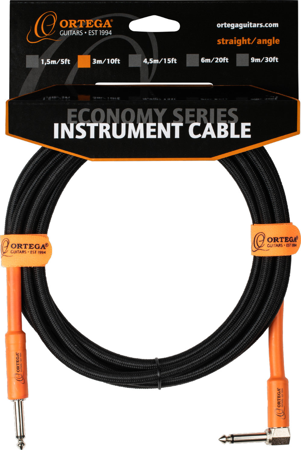 ORTEGA Economy Series Instrumentenkabel - 3m / 10ft
