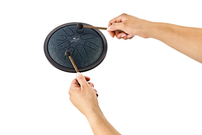 MEINL Sonic Energy Small Steel Tongue Drum 7" - G Moll/8 Töne/440 Hz - Marineblau