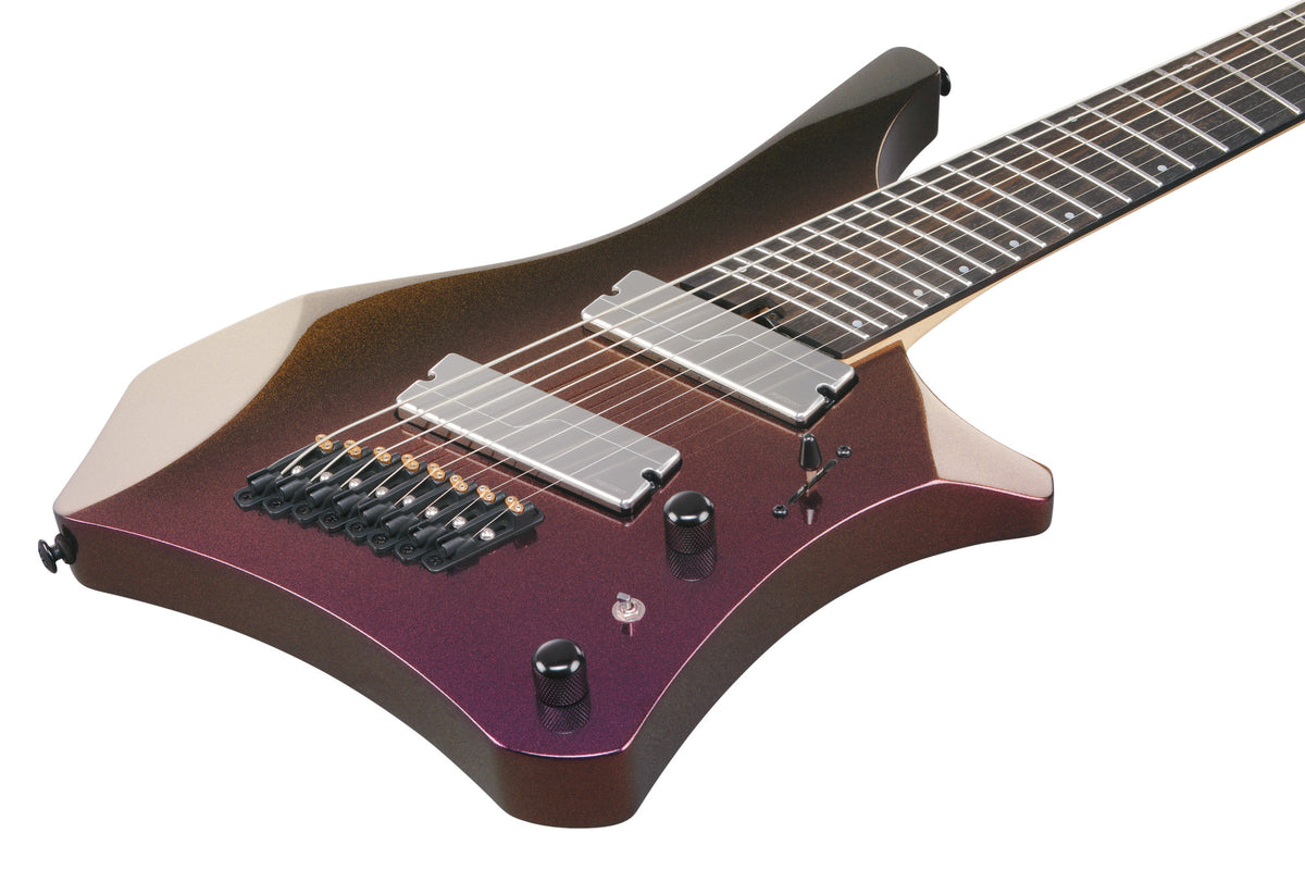 IBANEZ Alpha Electric Guitar 8-String Multi Scale - Coral Mirage + Gig Bag