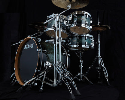 TAMA Starclassic Performer Shell Kit 5 pcs - Molten Steel Blue Burst/Chrome HW