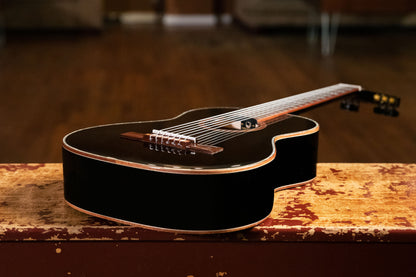ORTEGA Family Series 3/4 Classical Guitar 6 String - Spruce / Mahogany Black + Gig Bag
