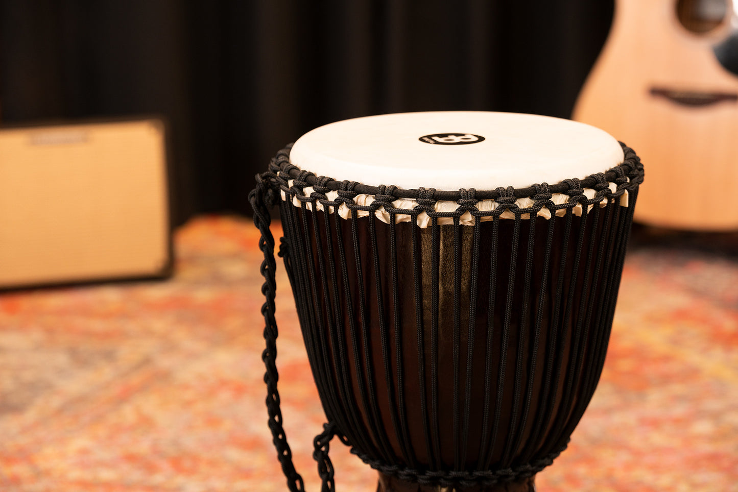 MEINL Percussion Professional African Style Djembe 12" - Village Carving