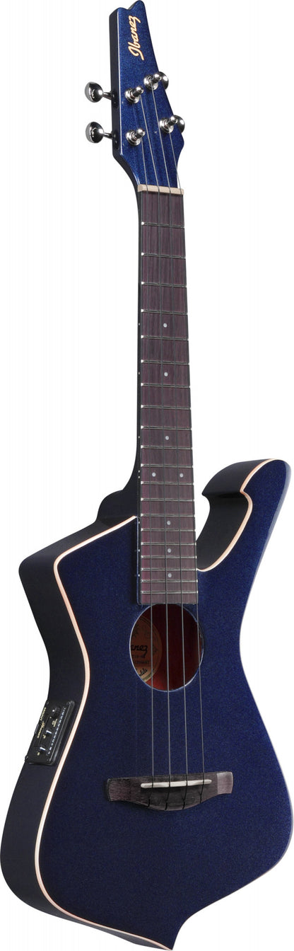 IBANEZ Iceman Tenor Ukulele 4-String - Midnight Metallic + Gigbag
