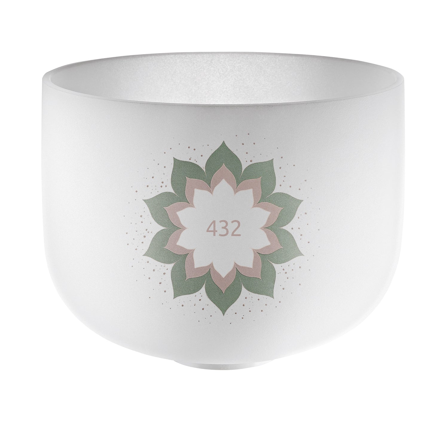MEINL Sonic Energy 9" Crystal Singing Bowl, 432 Hz, Lotus Blume