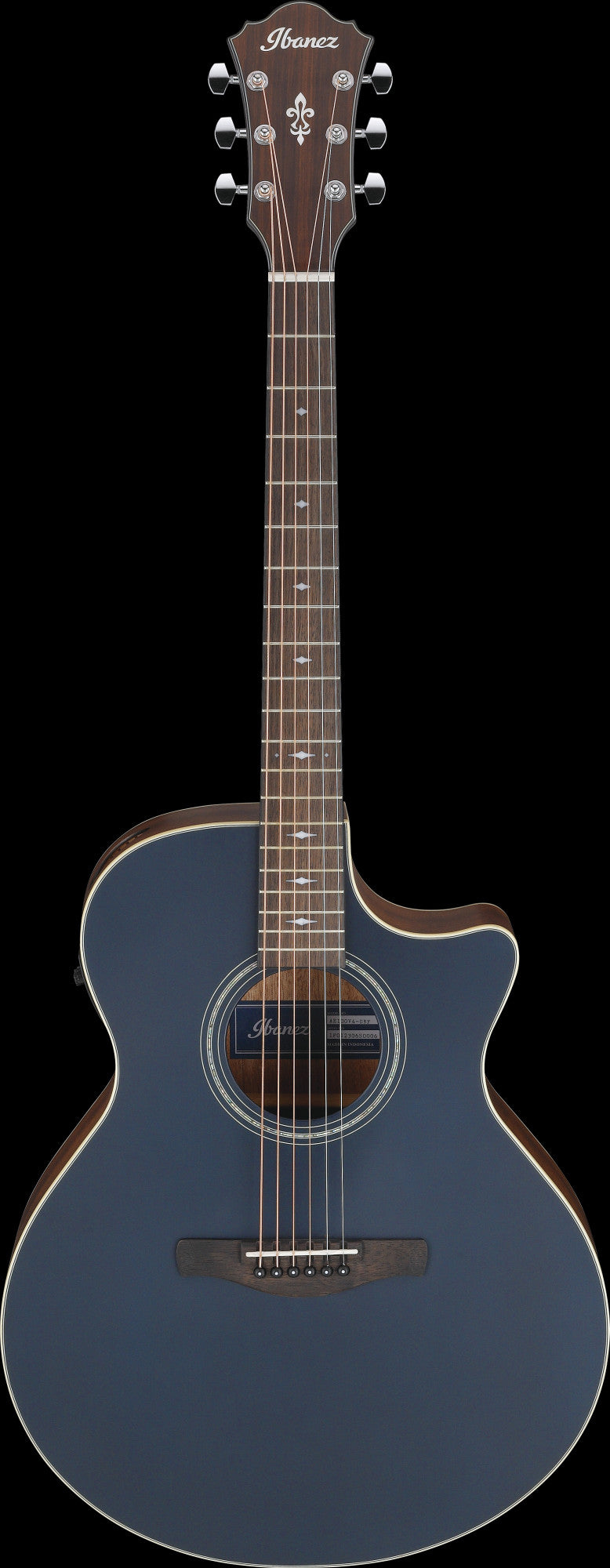 IBANEZ AE Acoustic Guitar 6-String - Dark Tide Blue Flat