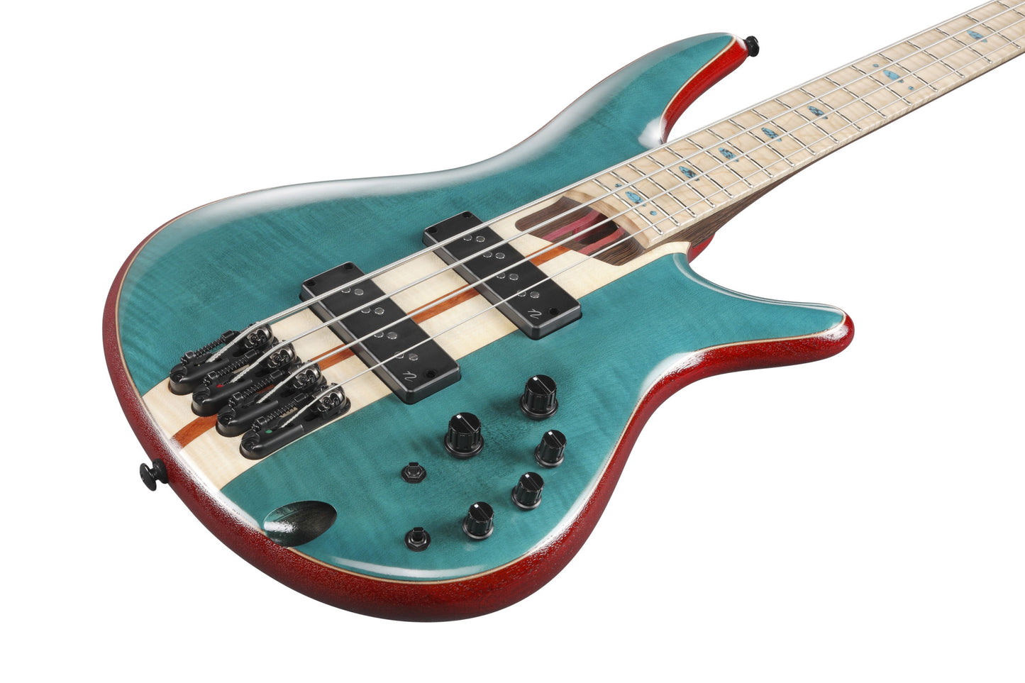 IBANEZ Premium SR E-Bass 4-String - Caribbean Green Low Gloss + Gigbag
