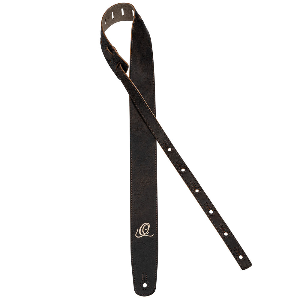 ORTEGA Wildledergitarrengurt - Patina Bronze
