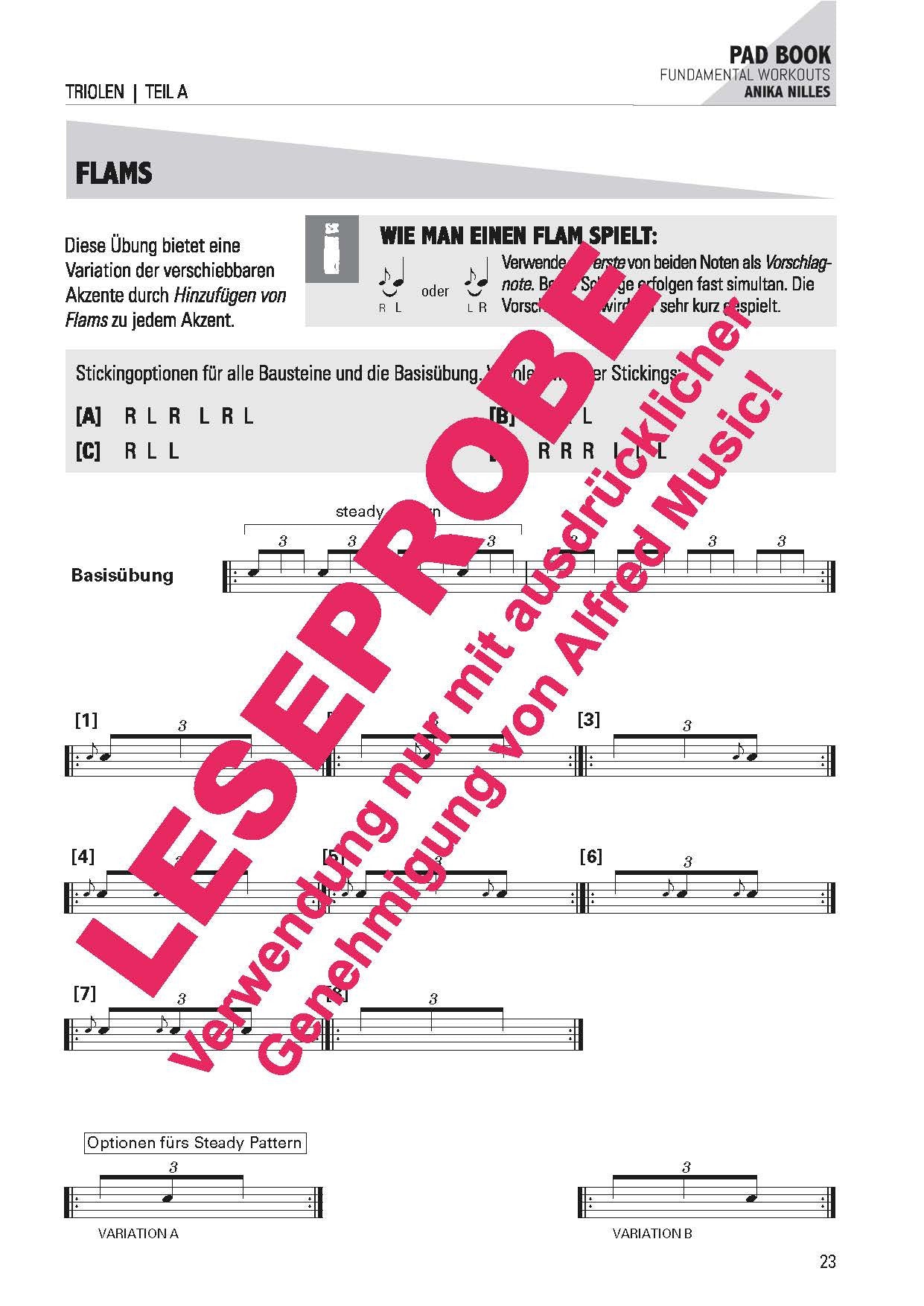ANIKA NILLES Pad Book / Deutsche Edition - Fundamental Workouts