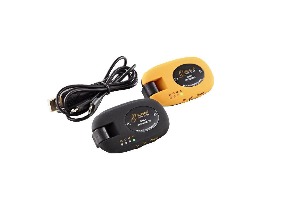 ORTEGA Digital Wireless System - 4 Kanäle / 2,4 Ghz / wiederaufladbar + USB Kabel