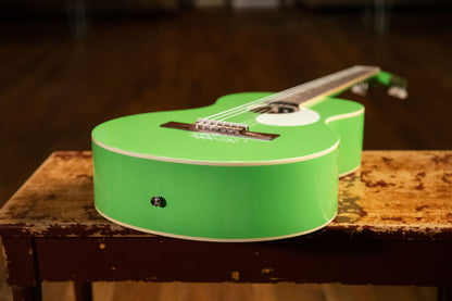 ORTEGA Gaucho Series 4/4 Nylon String Guitar 6-String - Green Apple + Gig Bag