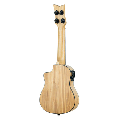 ORTEGA Bamboo Series Soprano Ukulele 4 String - Solid Bamboo Natural + Bag