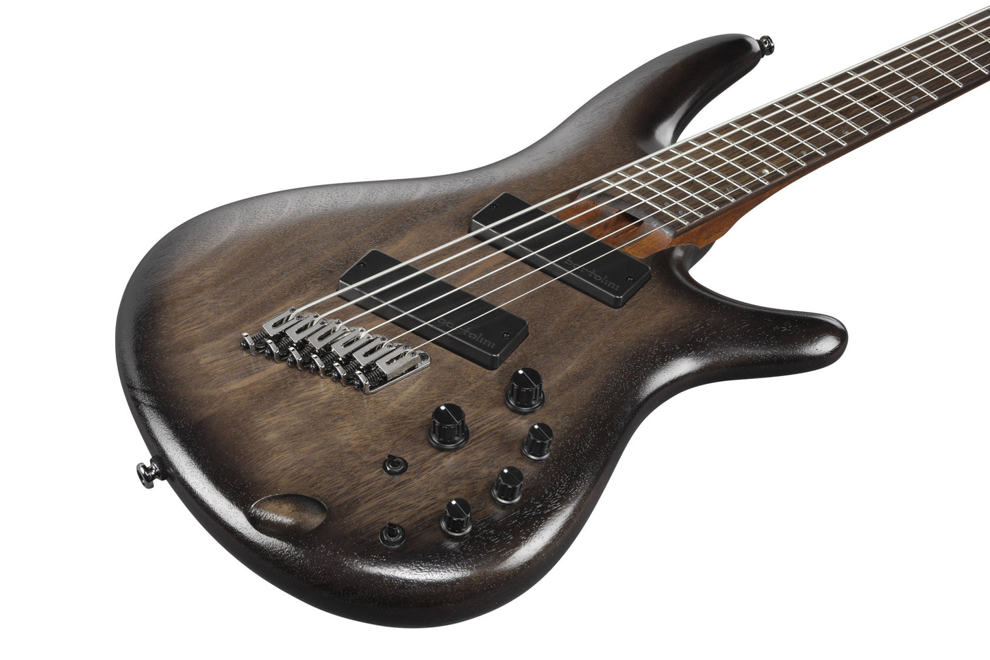 IBANEZ Bass Workshop SR Electric Bass 6-String Crossover, Multi Scale - Black Stained Burst Low Gloss
